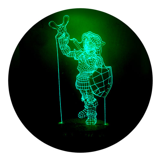 Lámpara 3D Led Zelda Escudo Hyliano