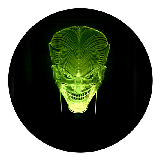Lámpara 3D Led El Guasón Clásico
