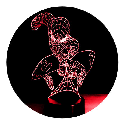 Lámpara 3D Led Spider Man El Hombre Araña 03