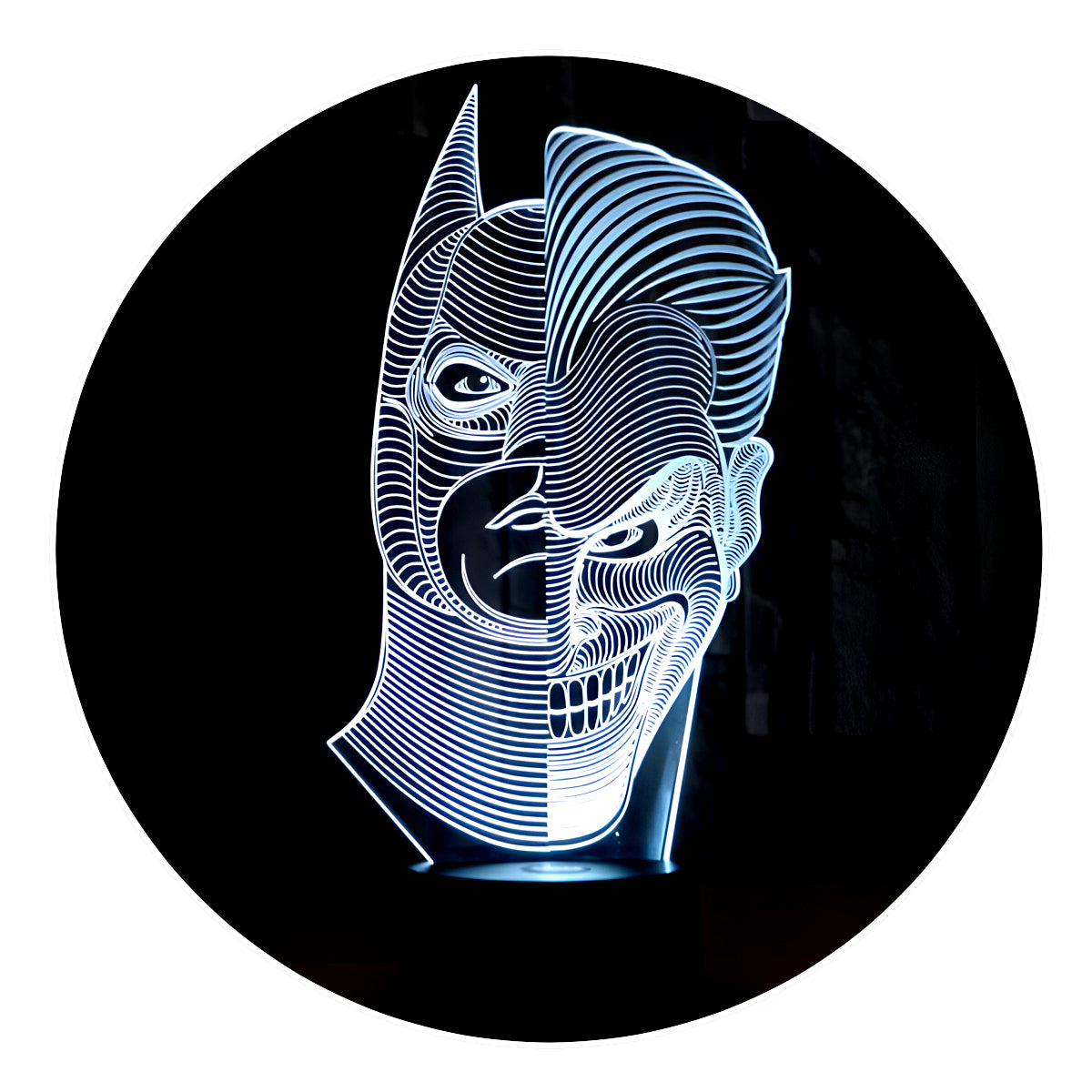 Lámpara 3D Led Batman x Joker