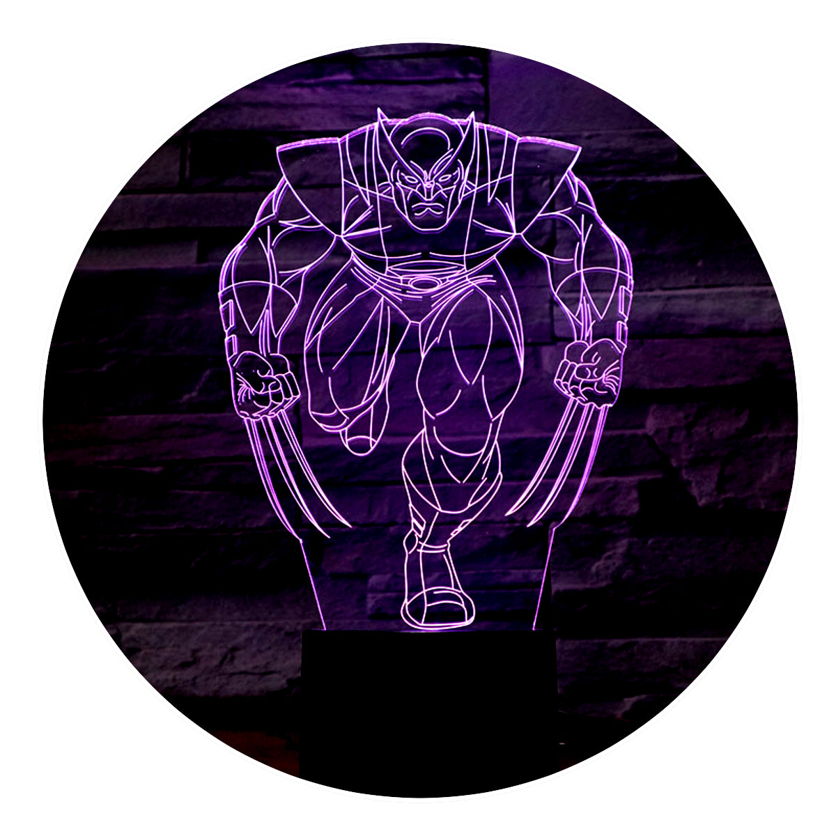 Lámpara 3D Led Wolverine 02 DC Universe