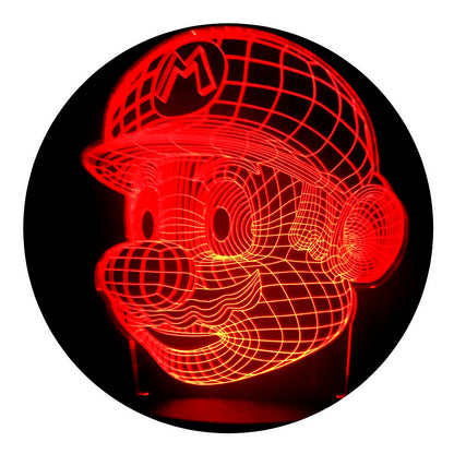 Lámpara 3D Led Super Mario Bros