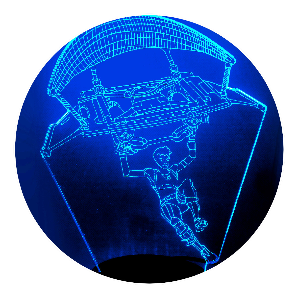 Lámpara 3D Led Fornite Paracaida