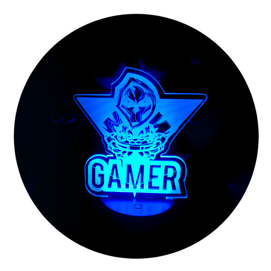 Lámpara 3D Led Mundo Gamer