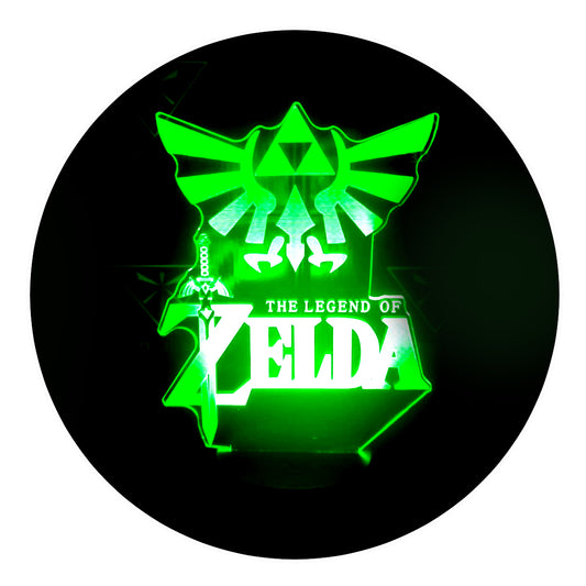 Lámpara 3D Led La Leyenda De Zelda Emblema