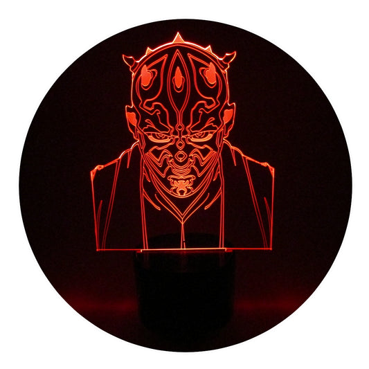 Lámpara 3D Led Darth Maul Star Wars