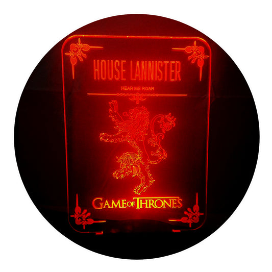 Lámpara 3D Led House Lannister Game of Thrones
