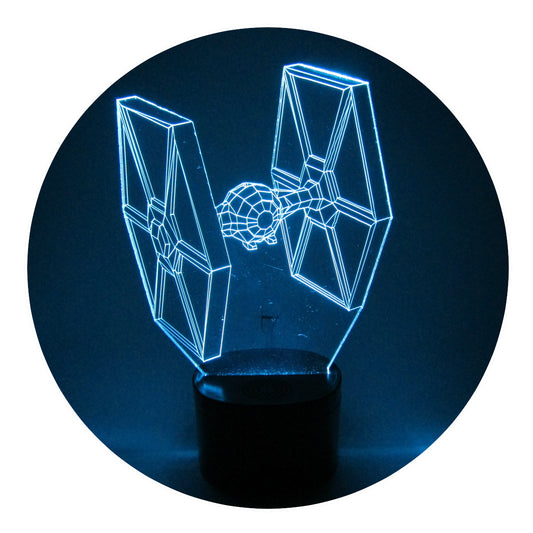 Lámpara 3D Led Nave de Caza Star Wars