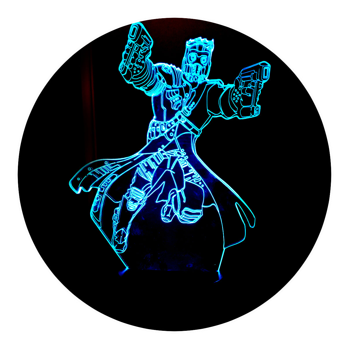 Lámpara 3D Led Star Lord Guardianes de la Galaxia