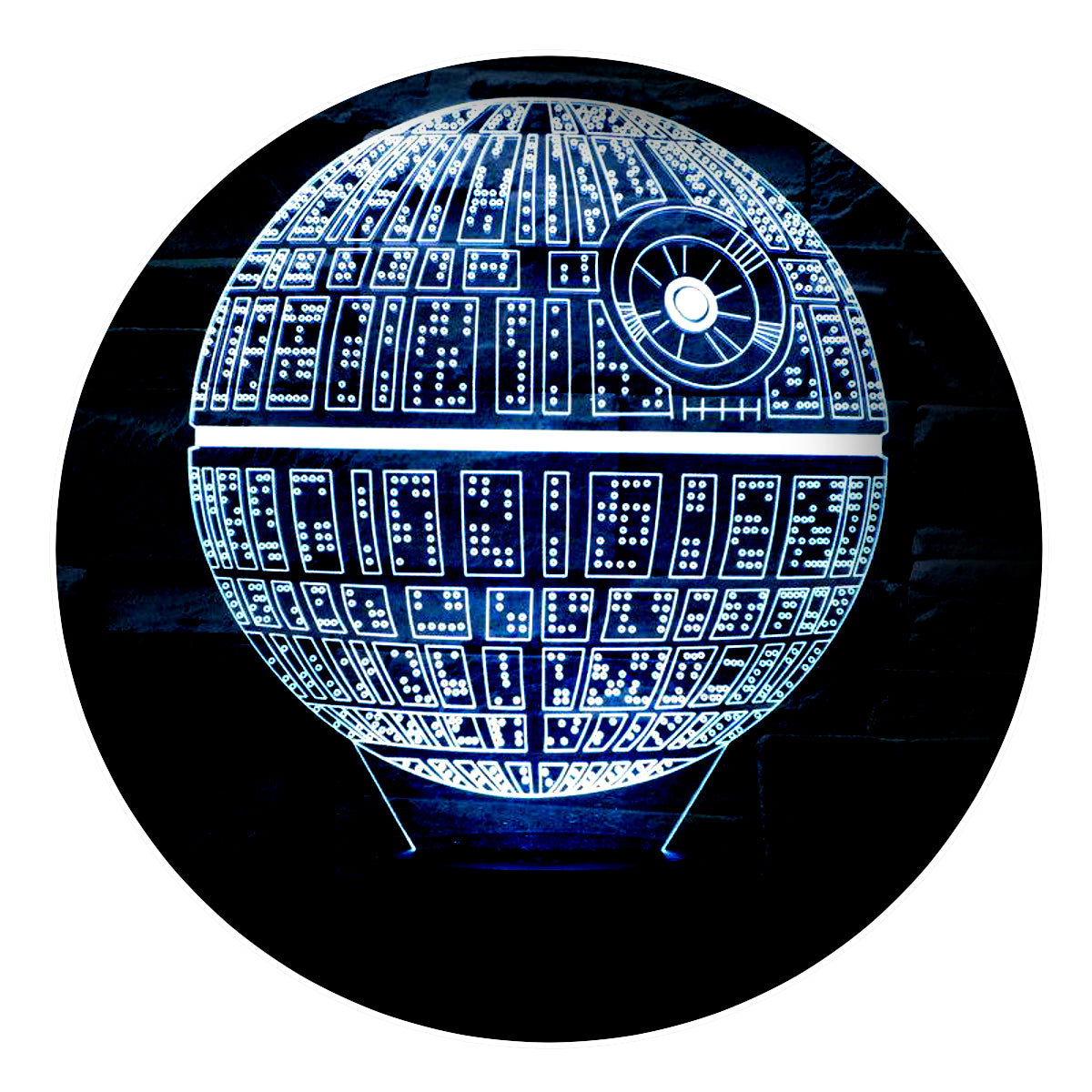Lámpara 3D Led Estrella de la Muerte Star Wars