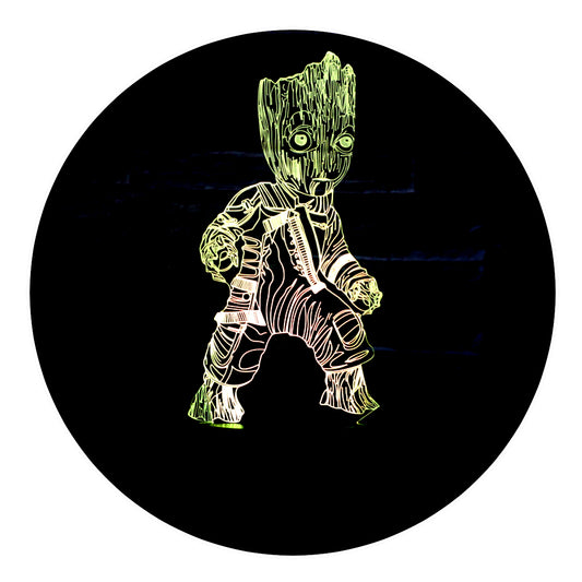 Lámpara 3D Led Groot Bebe Guardianes de la Galaxia