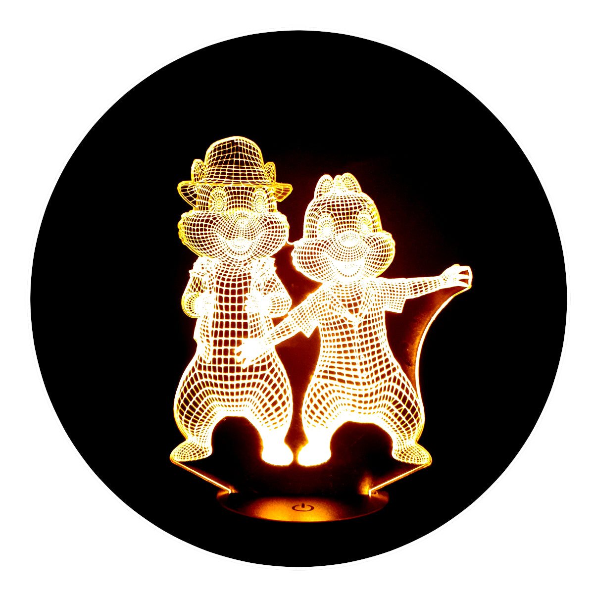 Lámpara 3D Led Chip y Dale Al Rescate