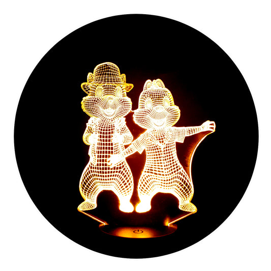 Lámpara 3D Led Chip y Dale Al Rescate