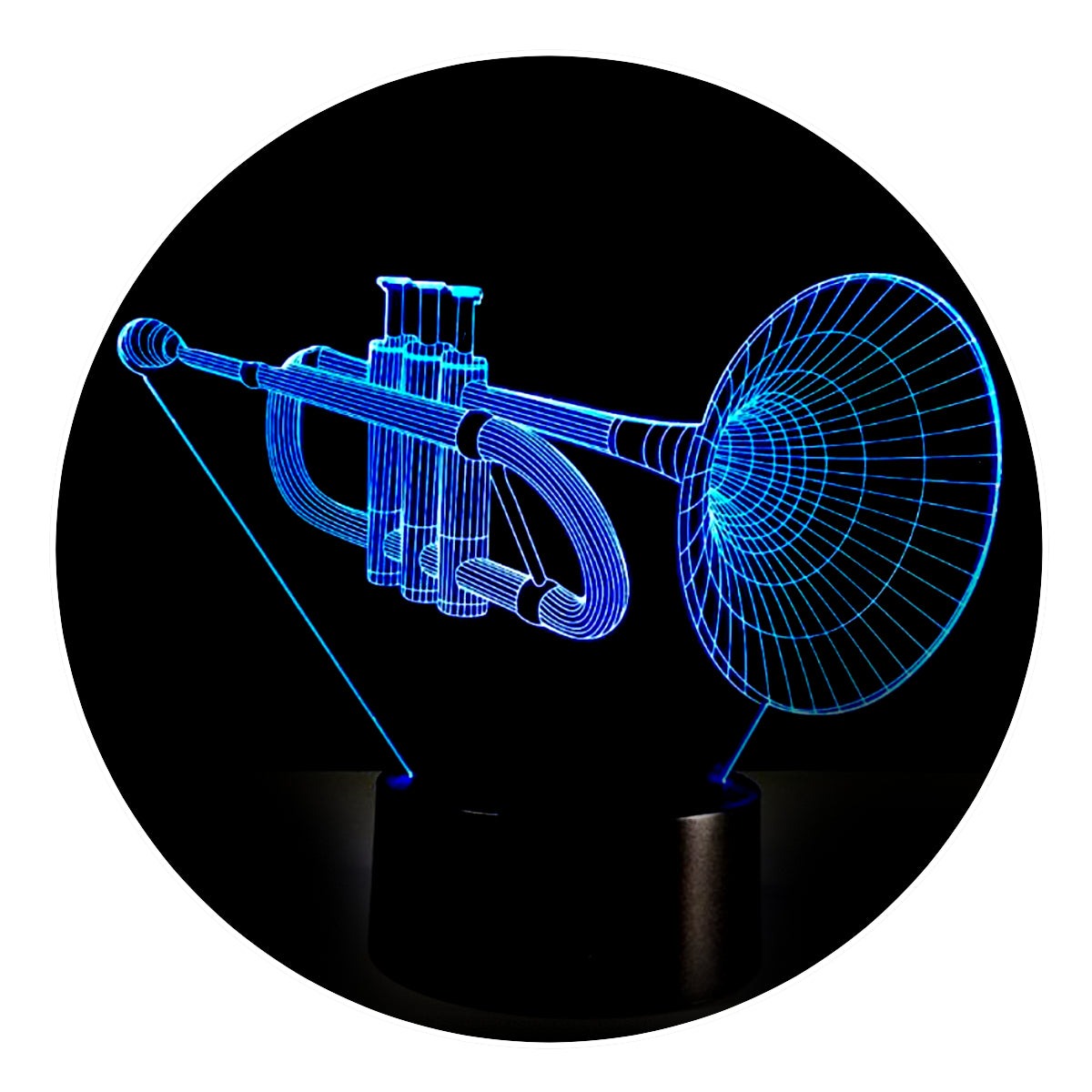 Lámpara 3D Led Trompeta Instrumentos