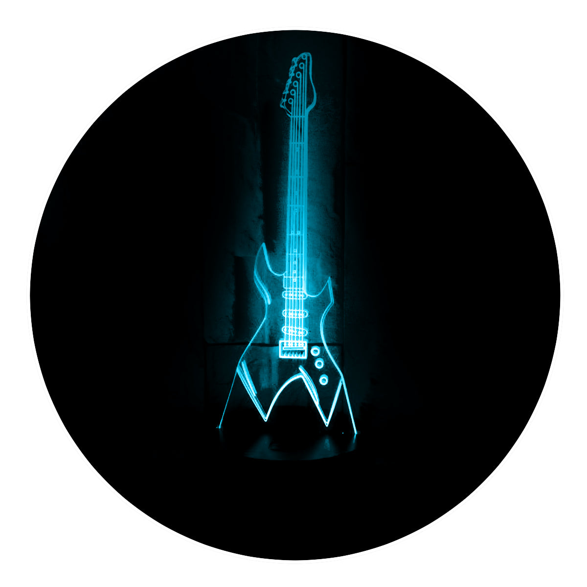 Lámpara 3D Led Guitarra Eléctrica