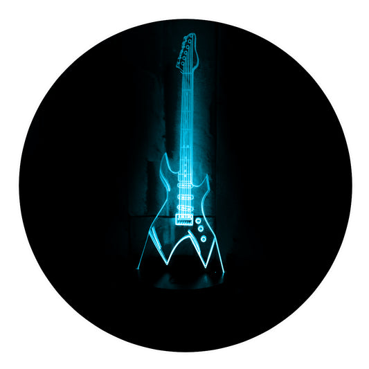 Lámpara 3D Led Guitarra Eléctrica