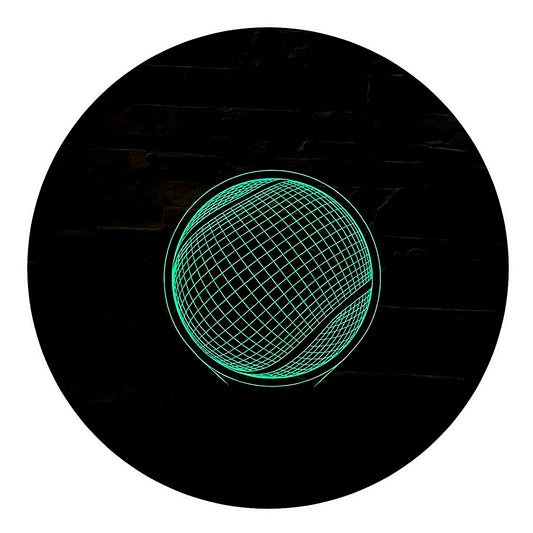 Lámpara 3D Led Pelota de Tenis