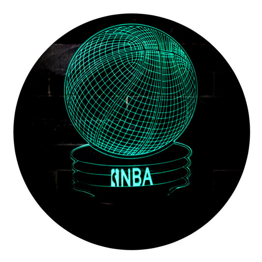 Lámpara 3D Led Baloncesto Nba Basket