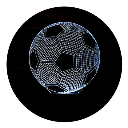 Lámpara 3D Led Balon de Futbol Clasico