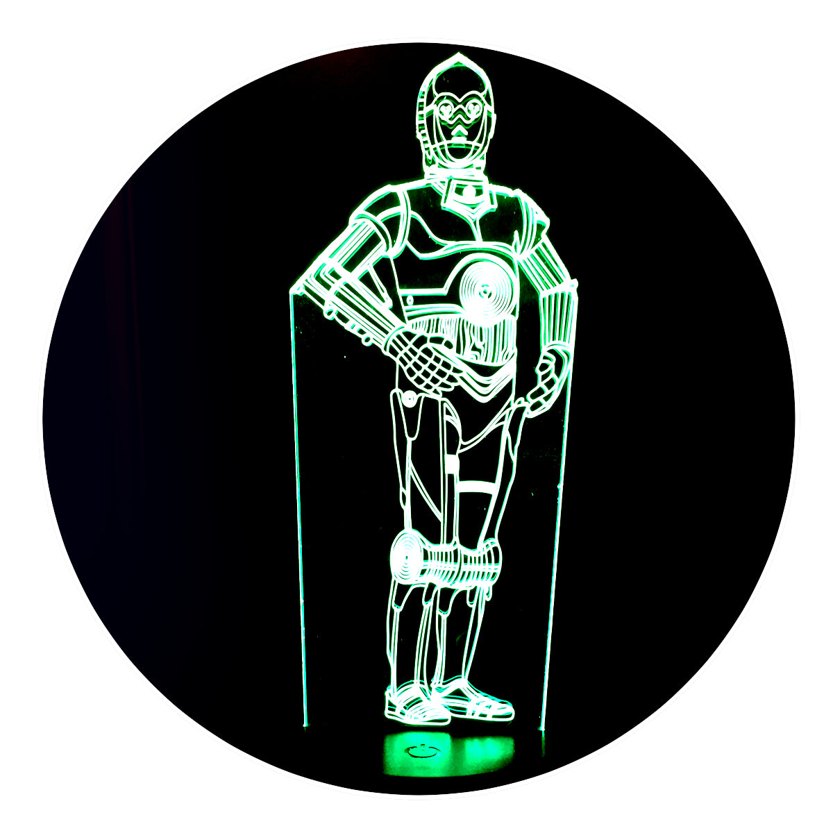 Lámpara 3D Led C3PO Star Wars