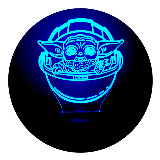 Lámpara 3D Led Baby Yoda Grogu
