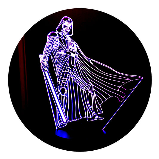 Lámpara 3D Led Darth Vader Guerra de las Galaxias