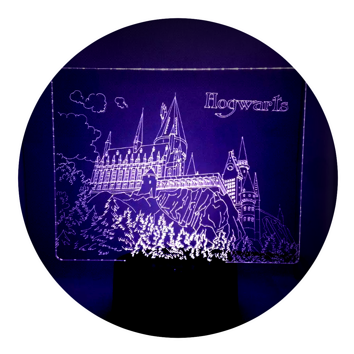 Lámpara 3D Led Hogwarts Harry Potter