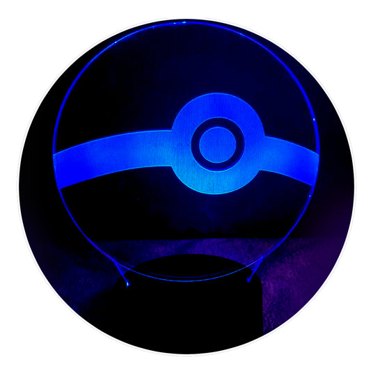Lámpara 3D Led Pokebola Pokemon Anime