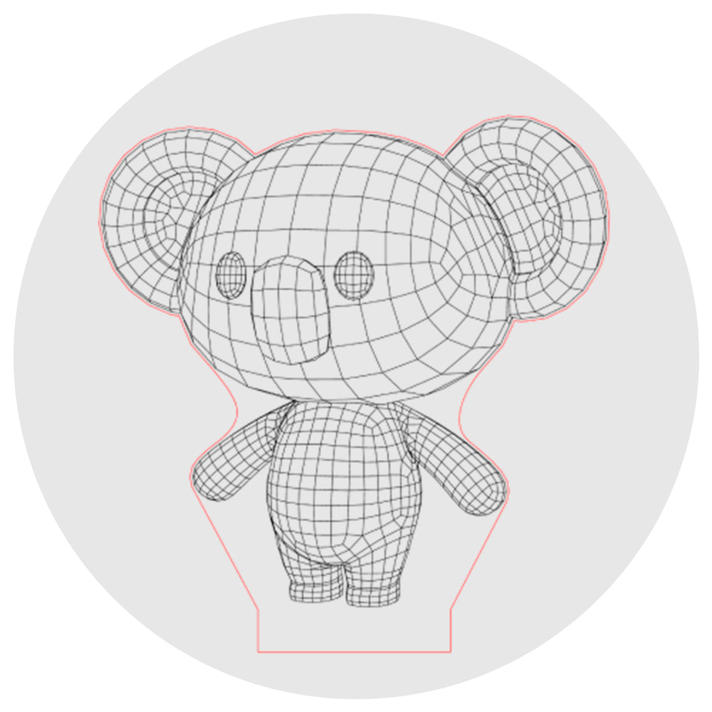 Lámpara 3D Led Cartoon Koala