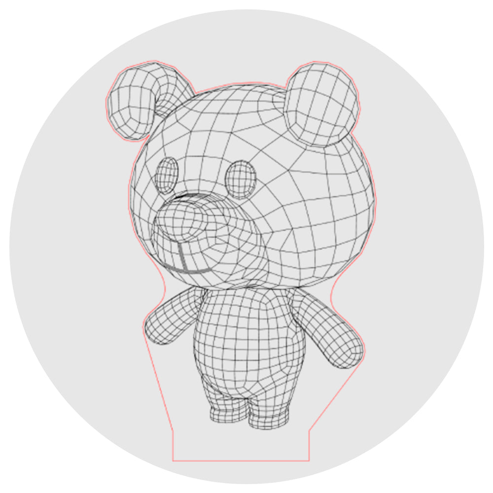 Lámpara 3D Led Cartoon Oso