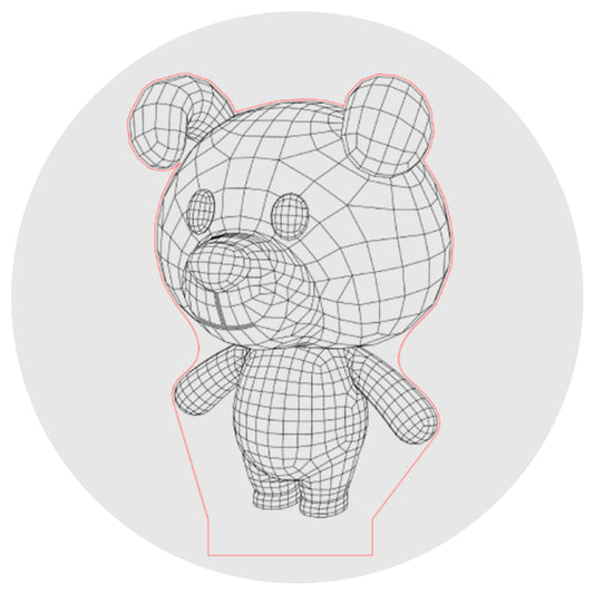 Lámpara 3D Led Cartoon Oso