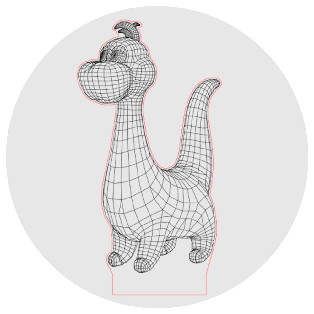 Lámpara 3D Led Cartoon Dinosaurio
