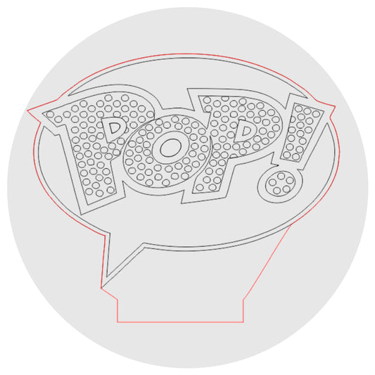 Lámpara 3D Led Cartoon Pop