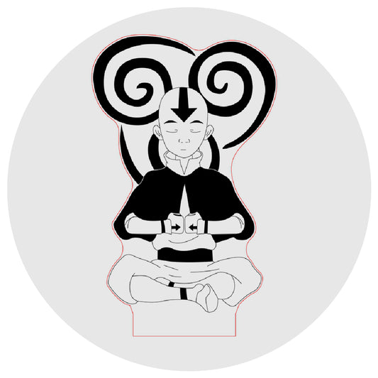 Lámpara 3D Led Aang Avatar