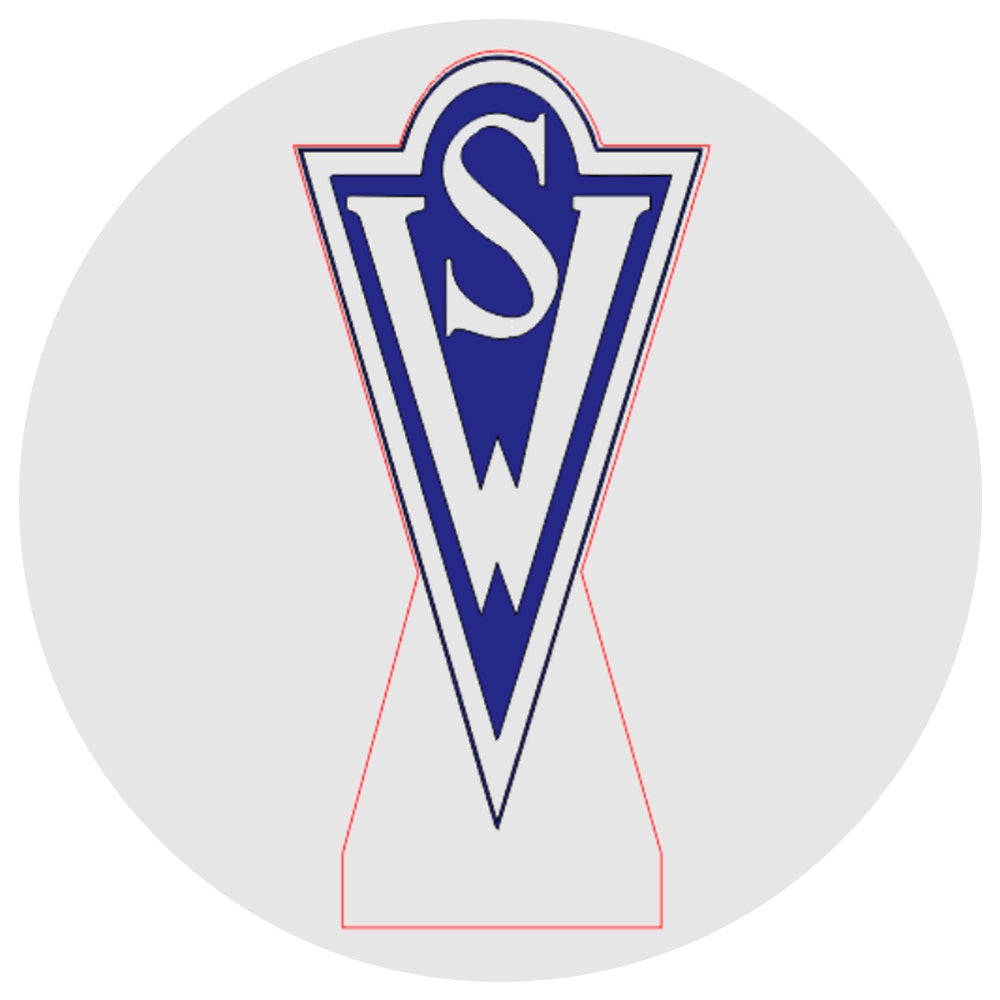 Lámpara 3D Led Club Deportes Santiago Wanderers