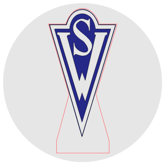 Lámpara 3D Led Club Deportes Santiago Wanderers