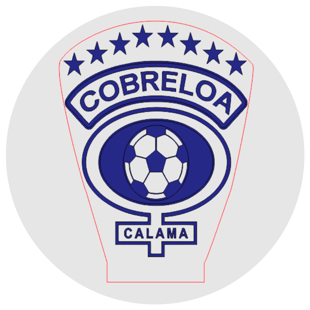Lámpara 3D Led Club Deportes Cobreloa