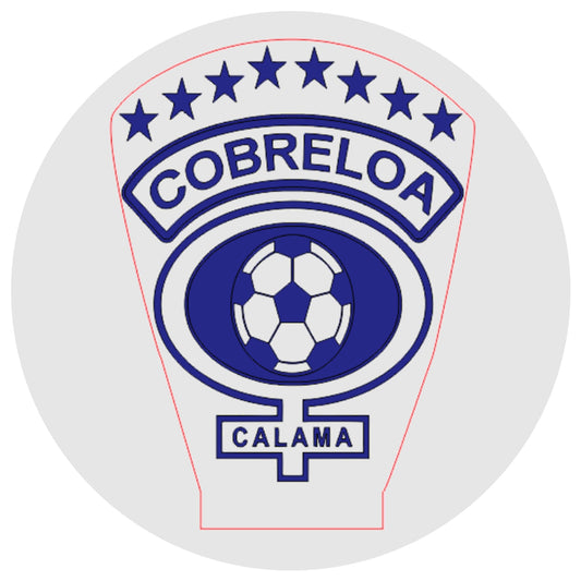 Lámpara 3D Led Club Deportes Cobreloa