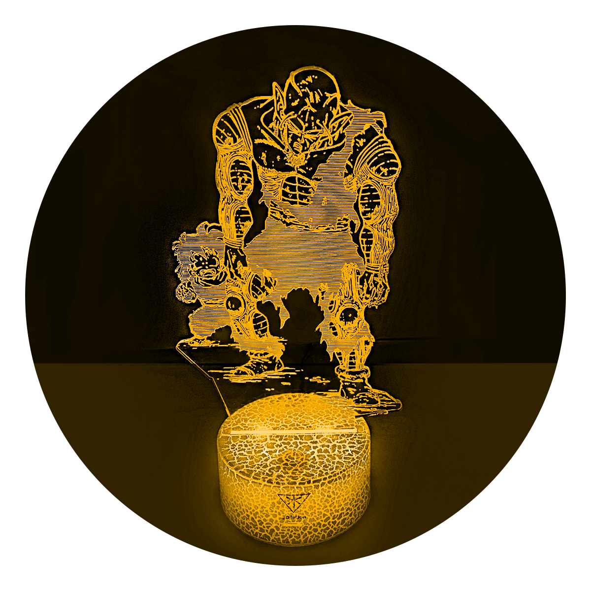 Lámpara 3D Led Son Gohan y Piccolo Daimaku 002