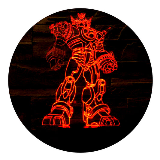 Lámpara 3D Led Megazord Power Rangers